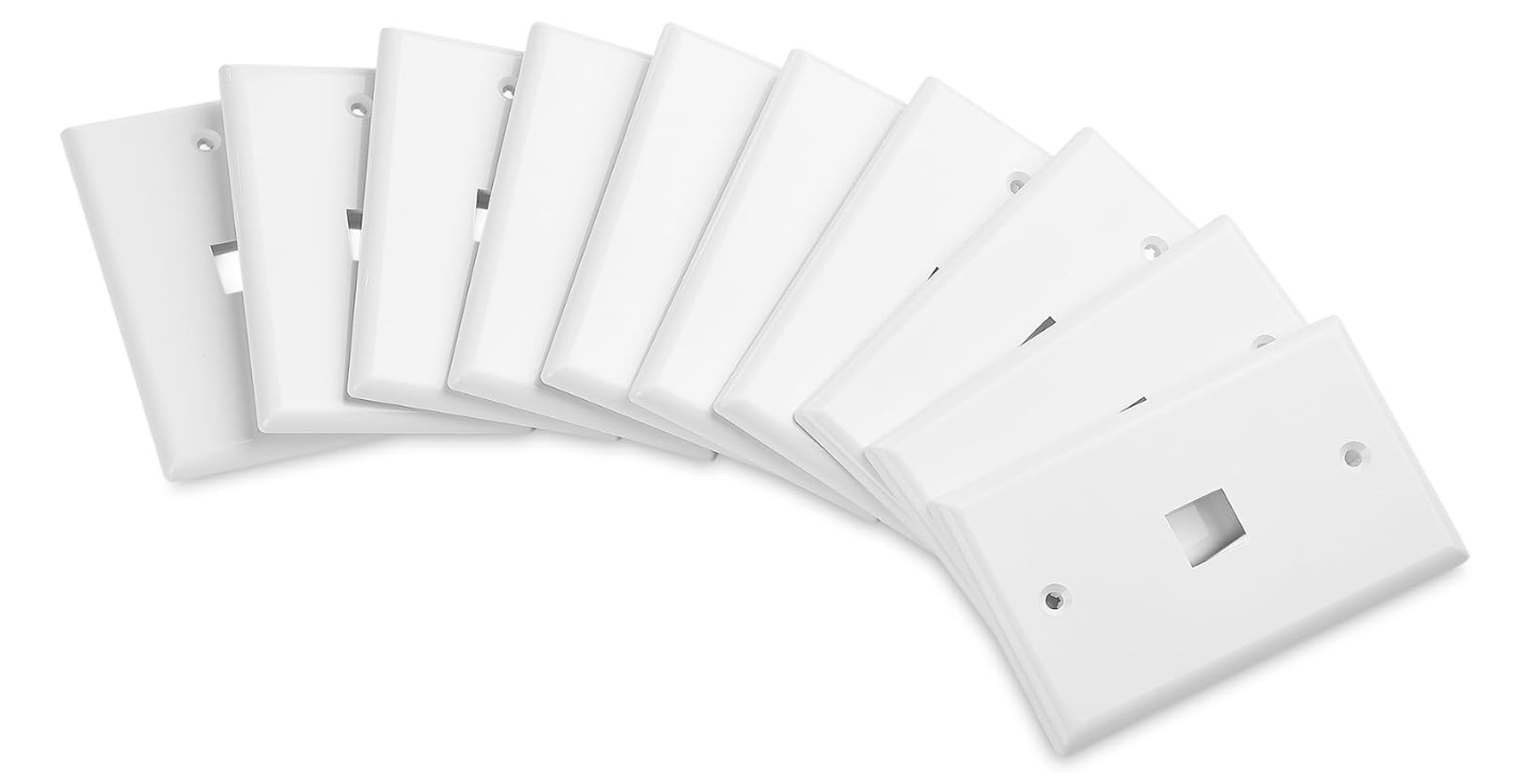 1-Gang,1-Port Multimedia Face Plate