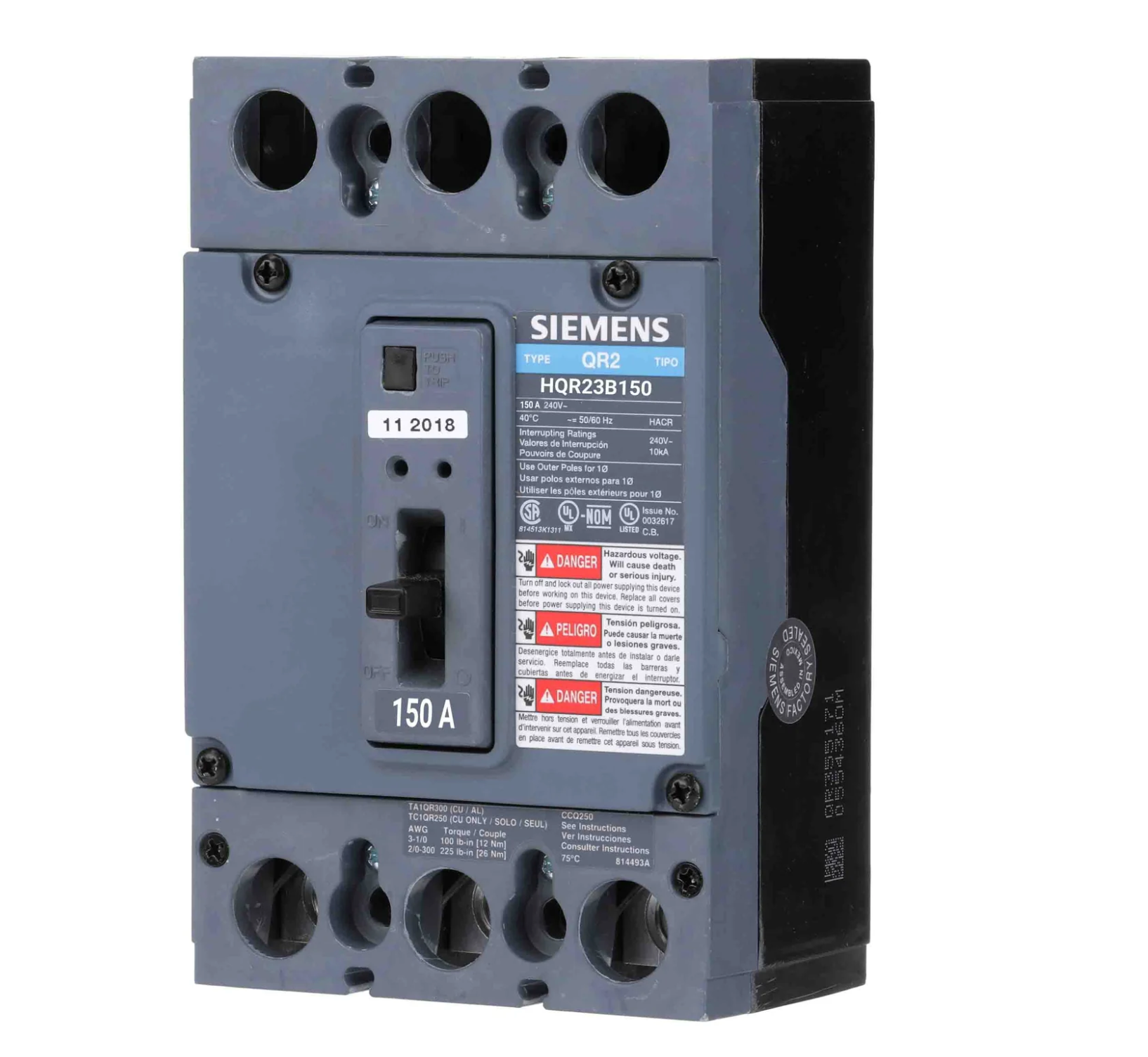 SIEMENS LOW VOLTAGE MOLDED CASE CIRCUIT BREAKER WITH THERMAL