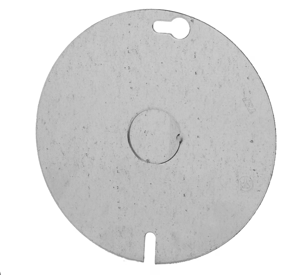4" Round Cover Blank Flat