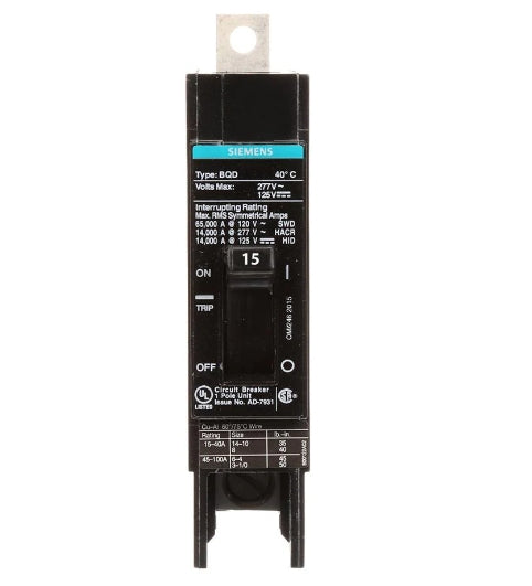 BREAKER BQD 480VAC 14KA 10 KAIC
