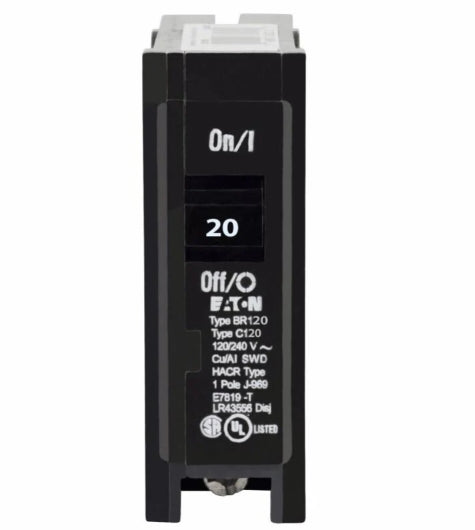 Eaton 1-Pole Breaker BR115/BR120/BR130