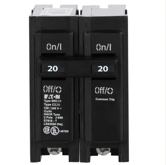 Eaton 2-Pole Breaker BR2XX