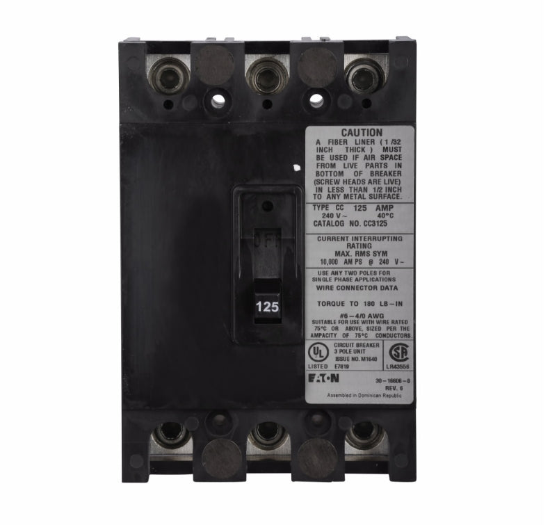 ETN Circuit Breaker - Main Circuit Breaker Fed-Through - CC Series