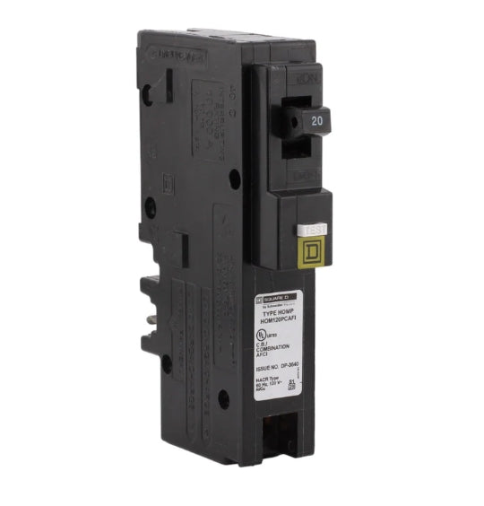 Square D - HOM120CAFIC Homeline 20 Amp Single-Pole CAFCI Circuit Breaker