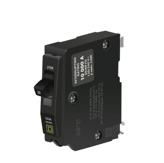 Square D 1 pole 20amp Plug-on Circuit Breaker - BR-QO120
