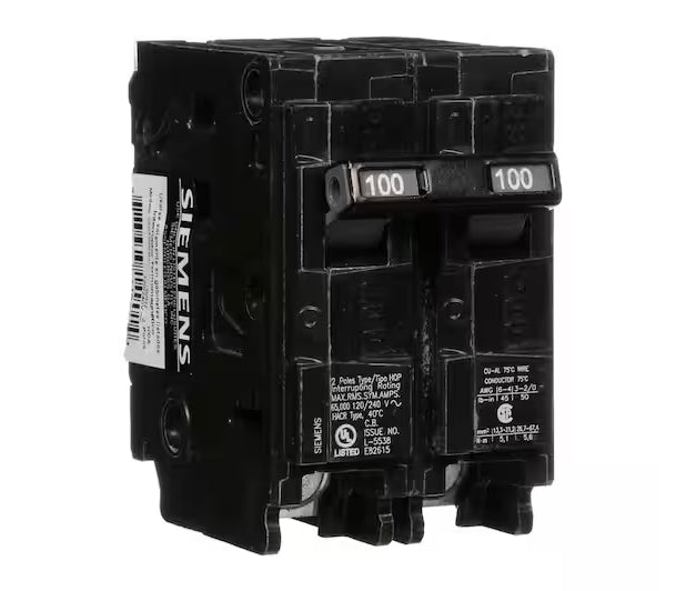 Siemens 2 Pole Breaker-Q Series