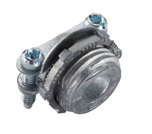 3/8" Combination Connector ..Clamp Type: BX, FLEX, NM, & MC Cable