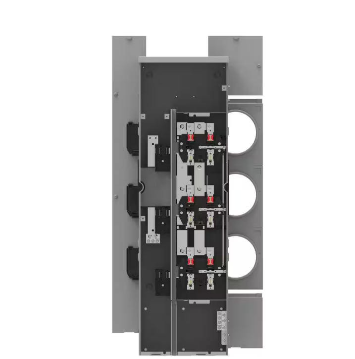 32 Meter Stack ConEd Residential Meter Stack 3-Phase 4-Wire Incoming 1-Phase 3-Wire O ...