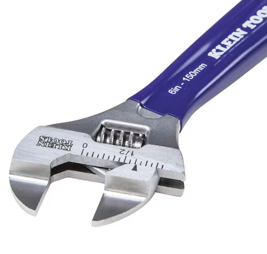 Slim-Jaw Adjustable Wrench, 6-Inch..