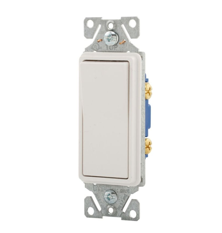 Eaton Decora 15A 1 Pole Switch White - 7501-9W