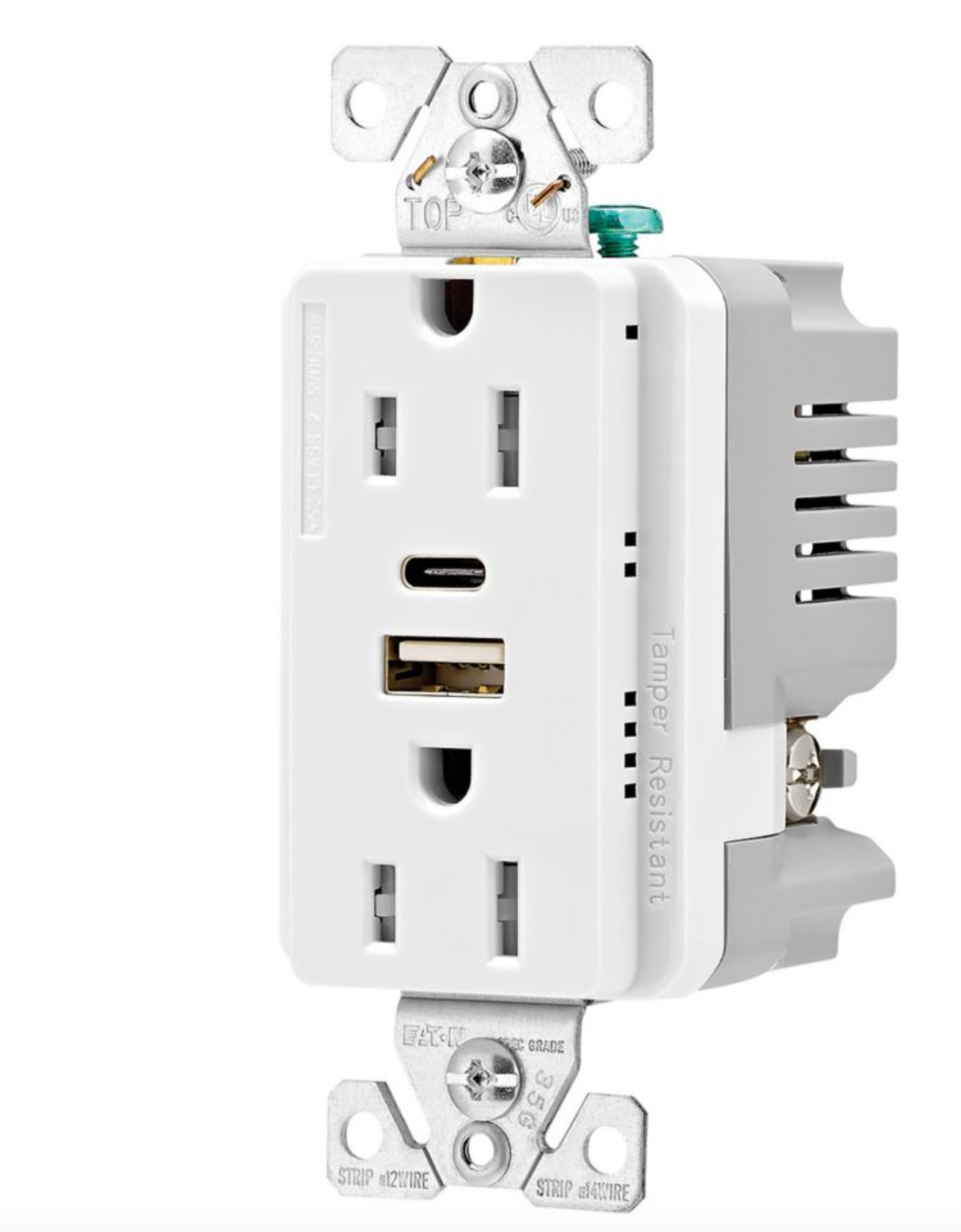 Eaton Combination USB A/C Duplex Receptacle 15A