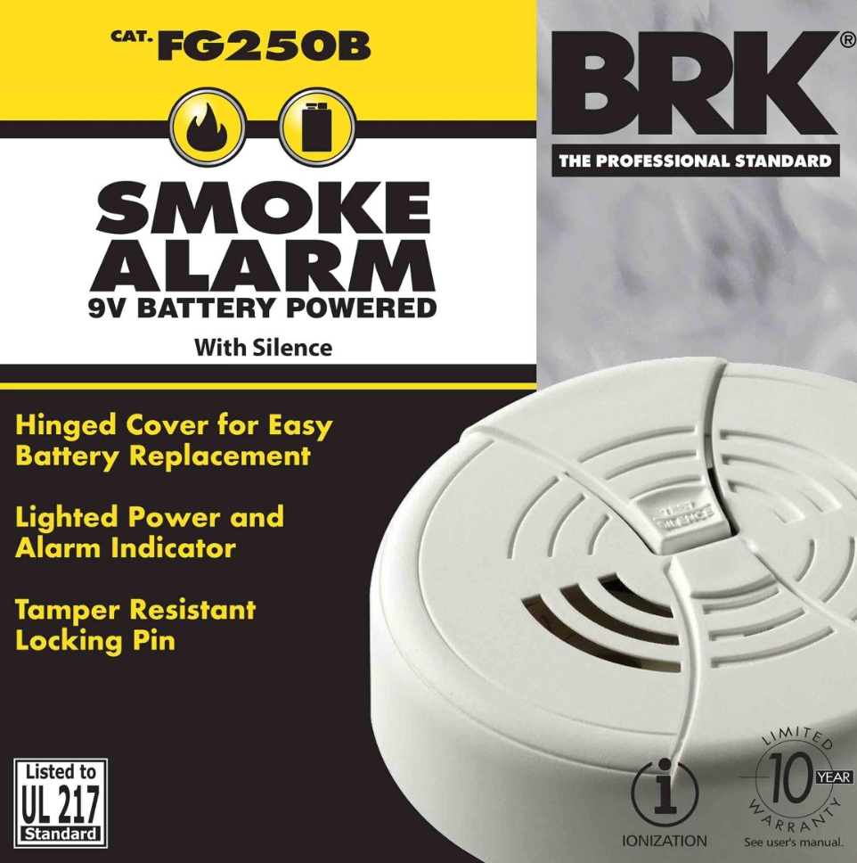 Battery Ionization Smoke Alarm