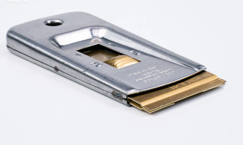 Glass Scraper Retractable w/ 5 Blade