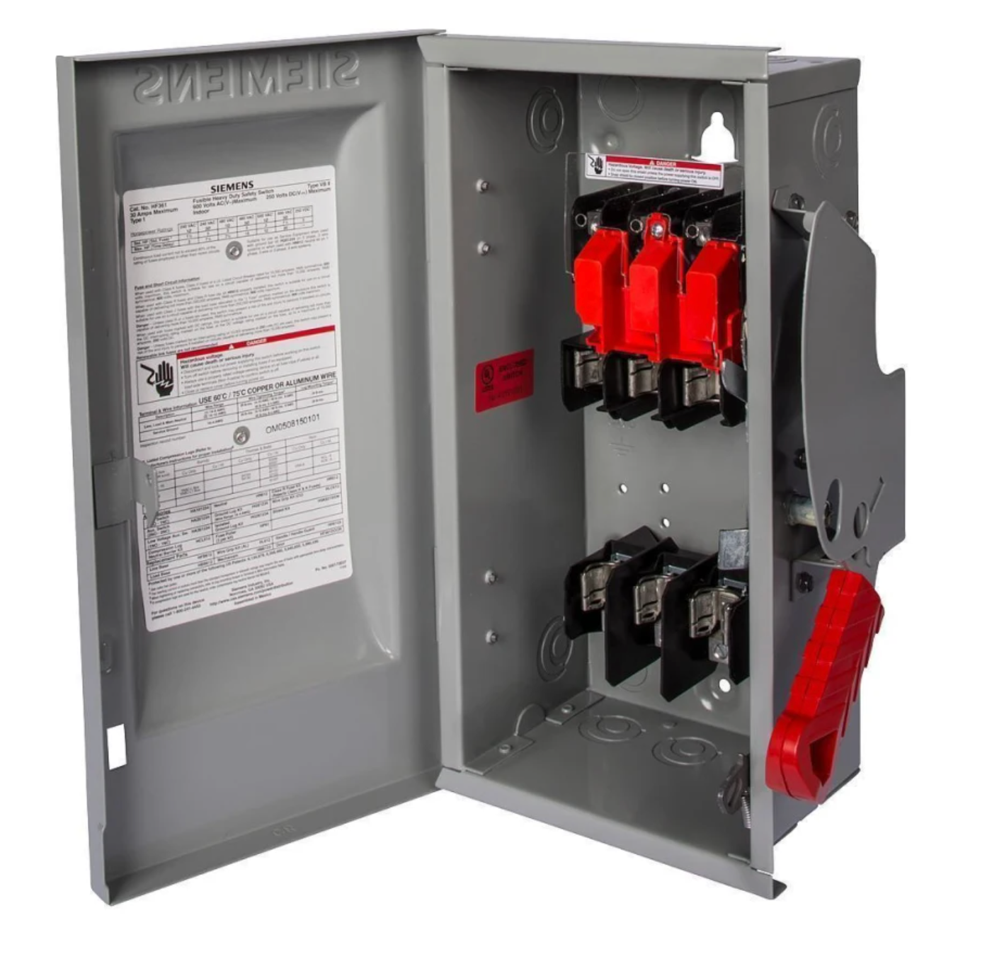 Siemens 100 Amp 2 Pole 240V Outdoor Fusible Heavy Duty - HF223NR