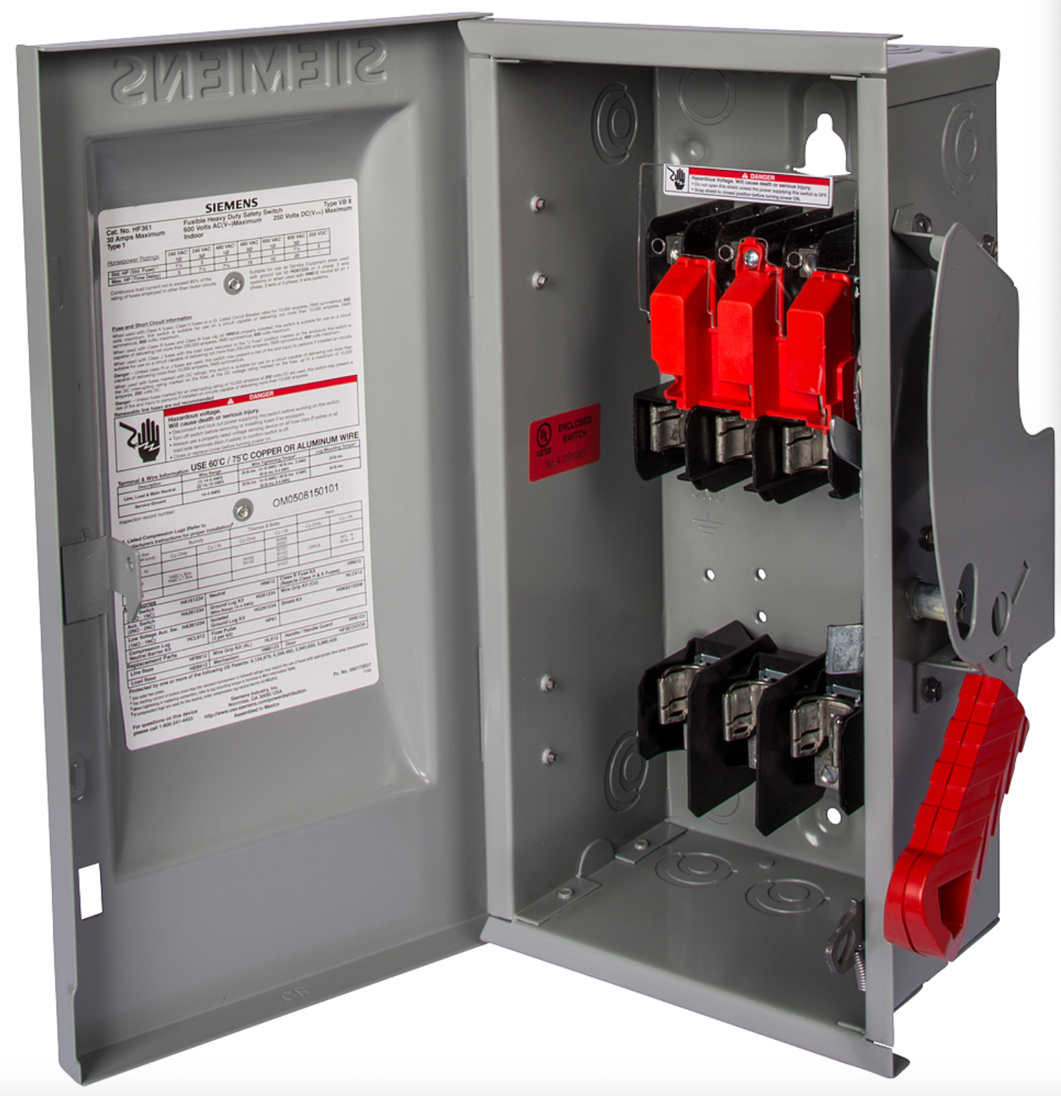 Siemens 100 Amp 3 Pole 240V Indoor Switch