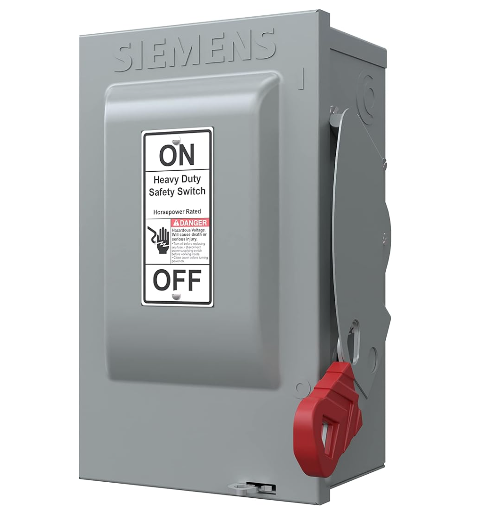 30A 3P 3 Wire Heavy Duty - Indoor HF361/HNF361