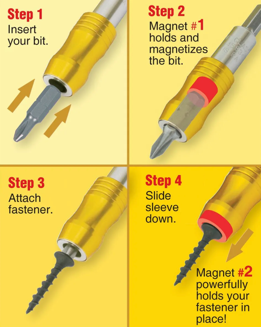 6" Mega Mag flexible Bit Holder Cd