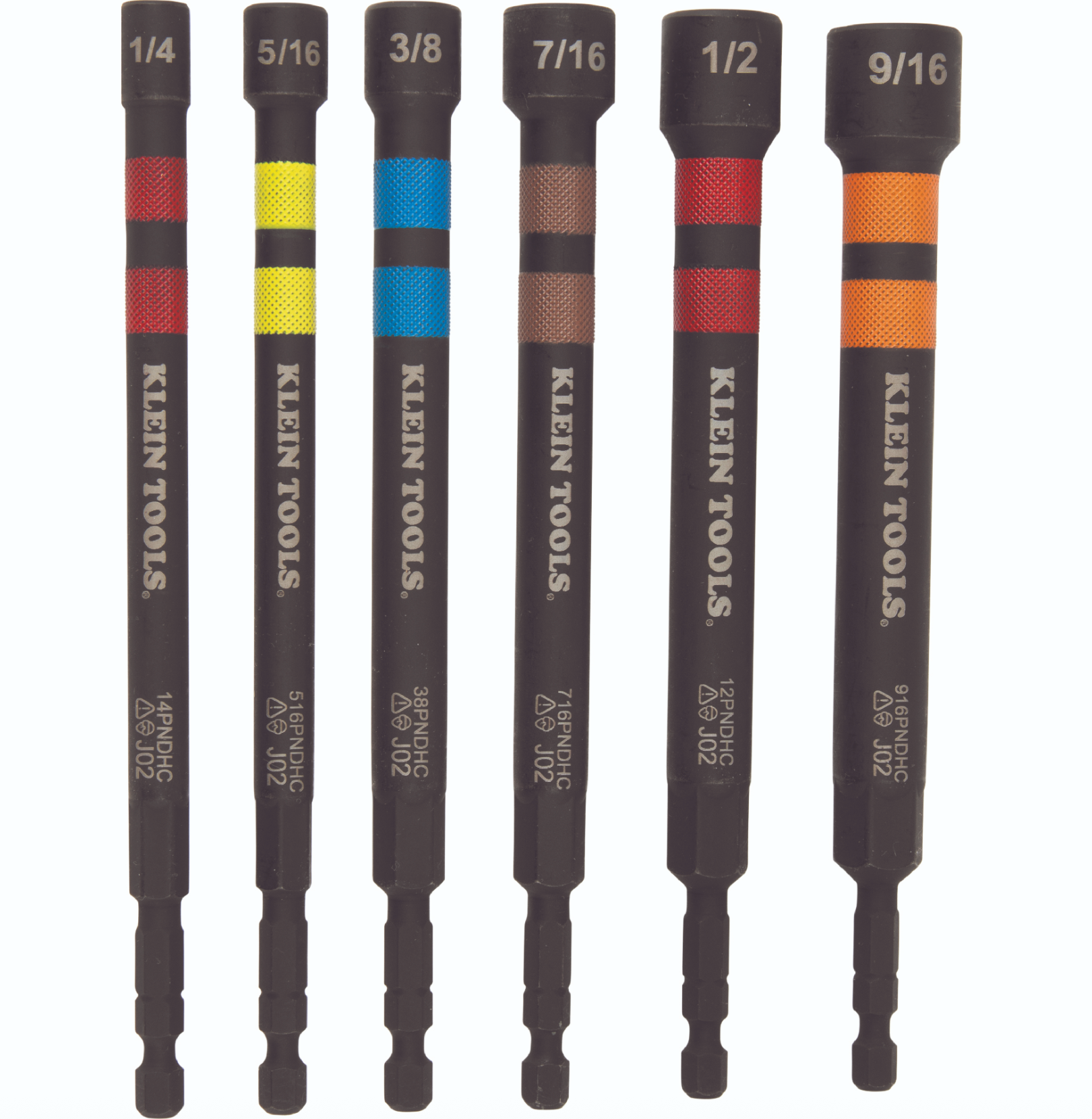 Hollow Magnetic Color-Coded Ratcheting Power Nut Driver, 7-Piece Klein Tools - 32950