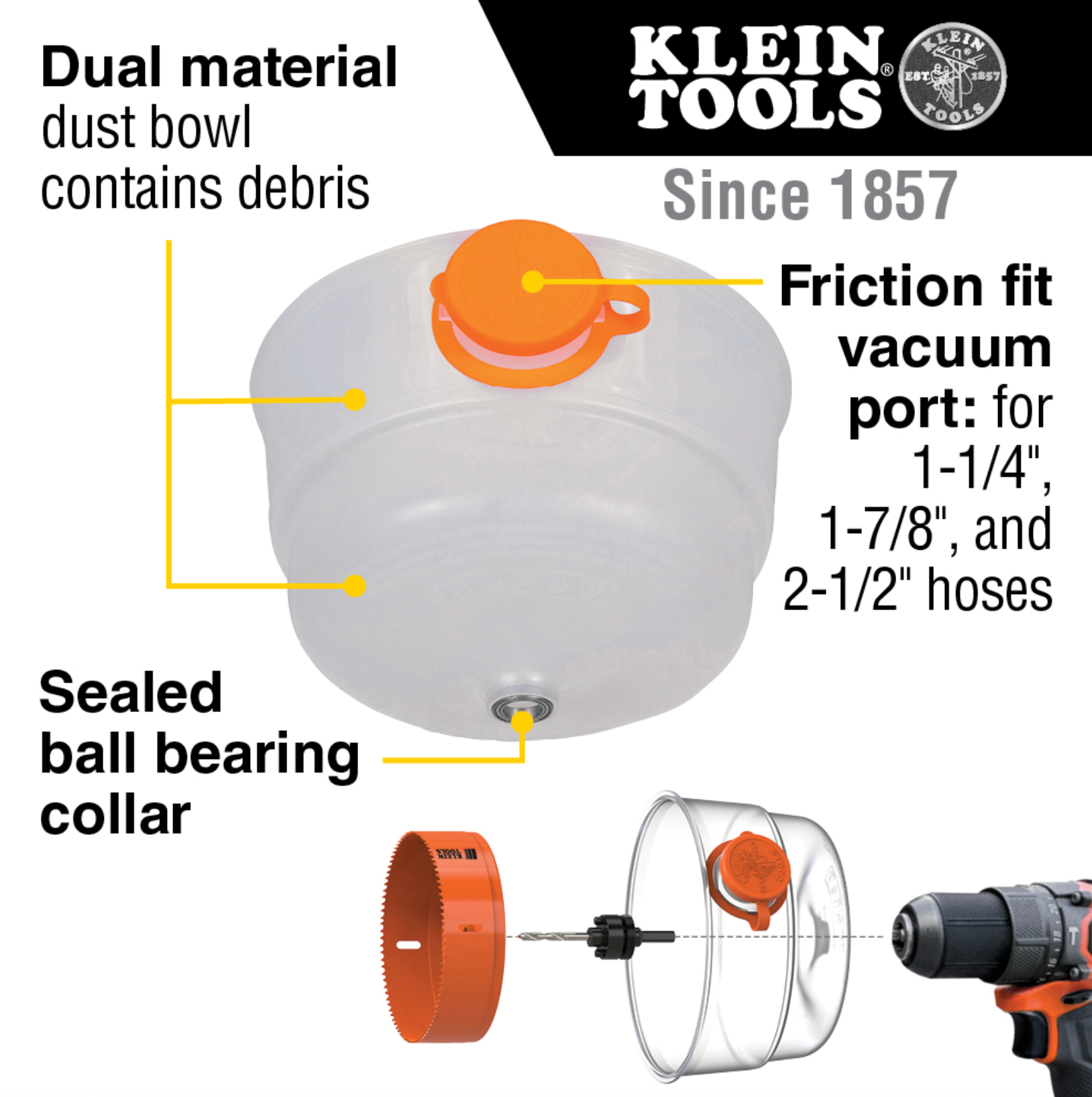 Hole Saw Dust Bowl - Klein Tools - 31101