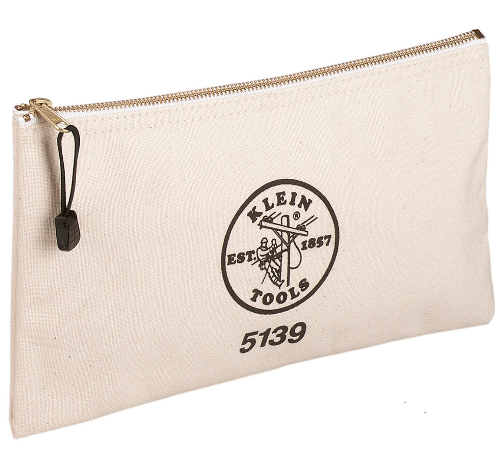 Zipper Bag, Canvas Tool Pouch 12.5 x 7 x 4.25-Inch