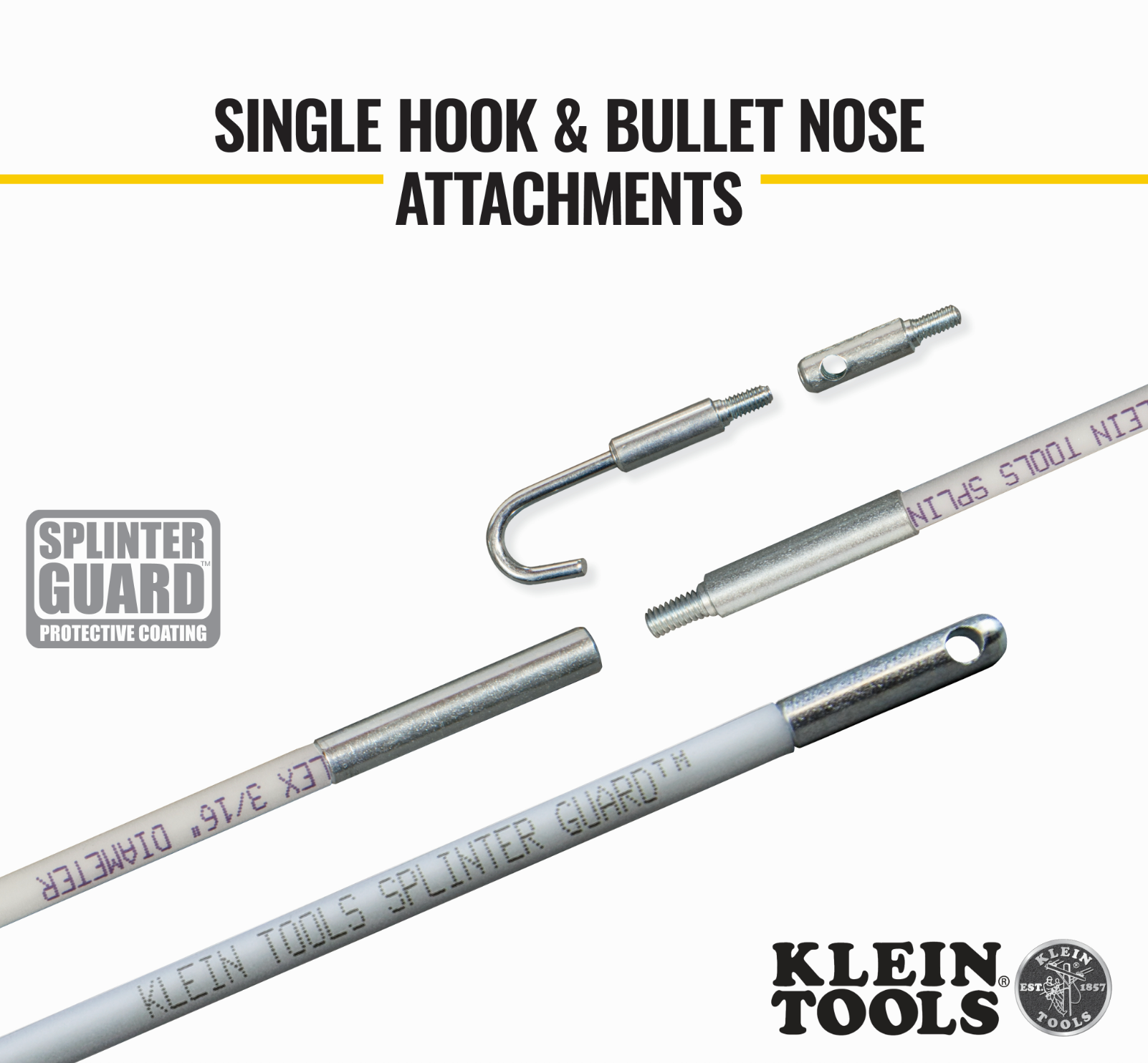 Mid-Flex Glow Rod Set, 15-Foot