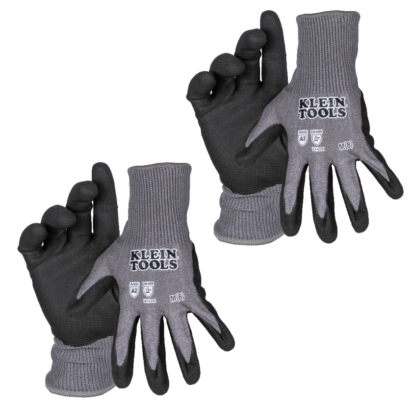 Knit Dipped Gloves, Touchscreen, Medium, 2-Pair Kleint Tools - 60584/60580