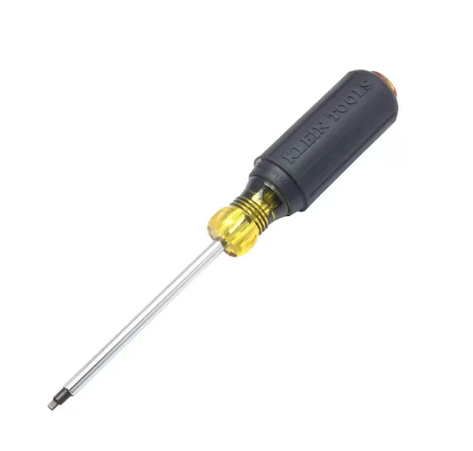 General Purpose Square Screwdriver #2 Round with 4-Inch Round Shank..