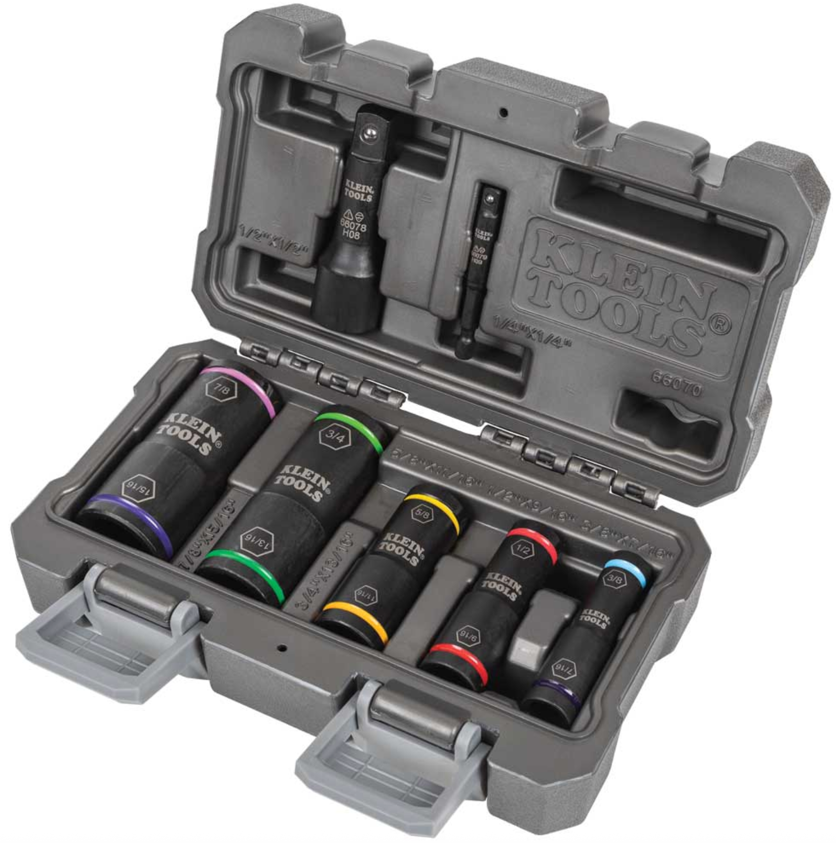 Klein Tools 66070 Flip Impact Socket Set, 7-Piece