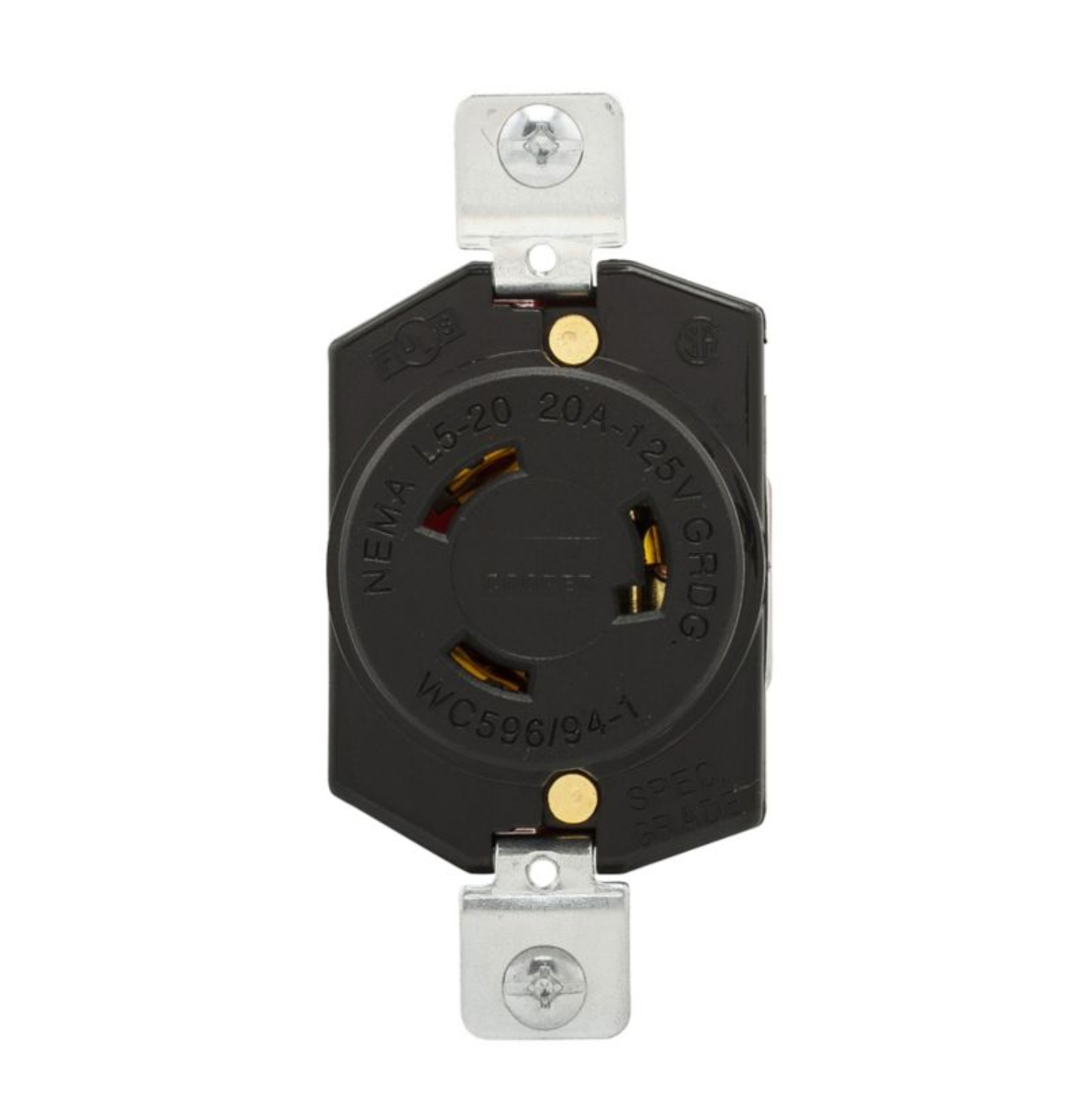 Eaton Locking Receptacle, 125V, 2P, 3W