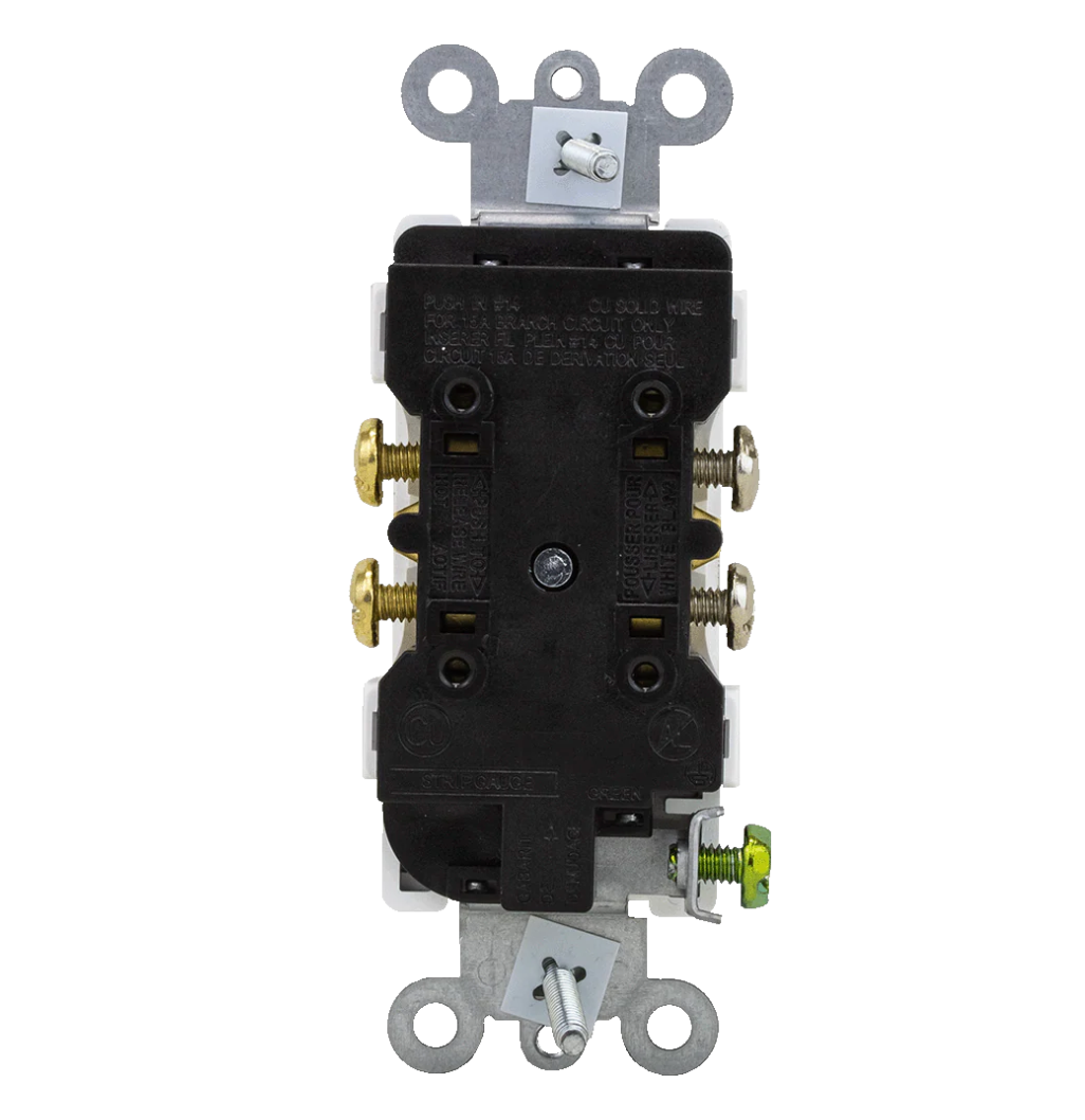 LD-3013TR/LD-3012TR - Decora Duplex Receptacle 125V TR 15A/20A