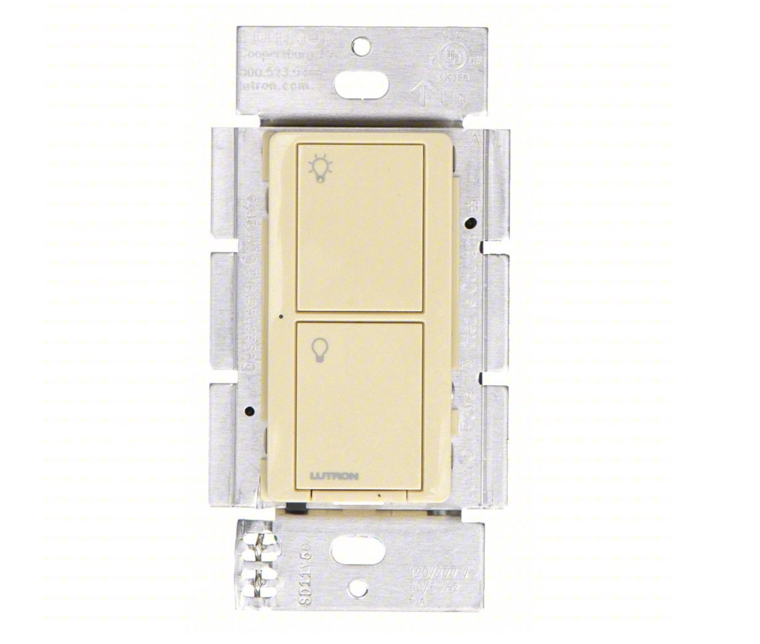Lutron Caseta ETP 2-Button Electronic RF Switch, 5A, 120-277V, Multi-Location - PD-5S-DV