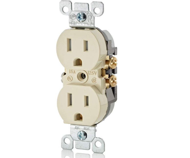 Leviton 15A Duplex Receptacle Tamper Resistant IV