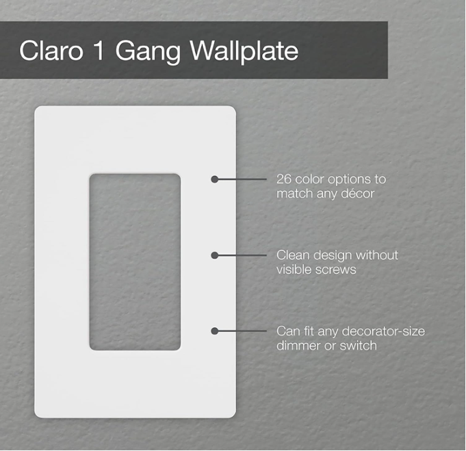 Lutron CLARO Wallplate