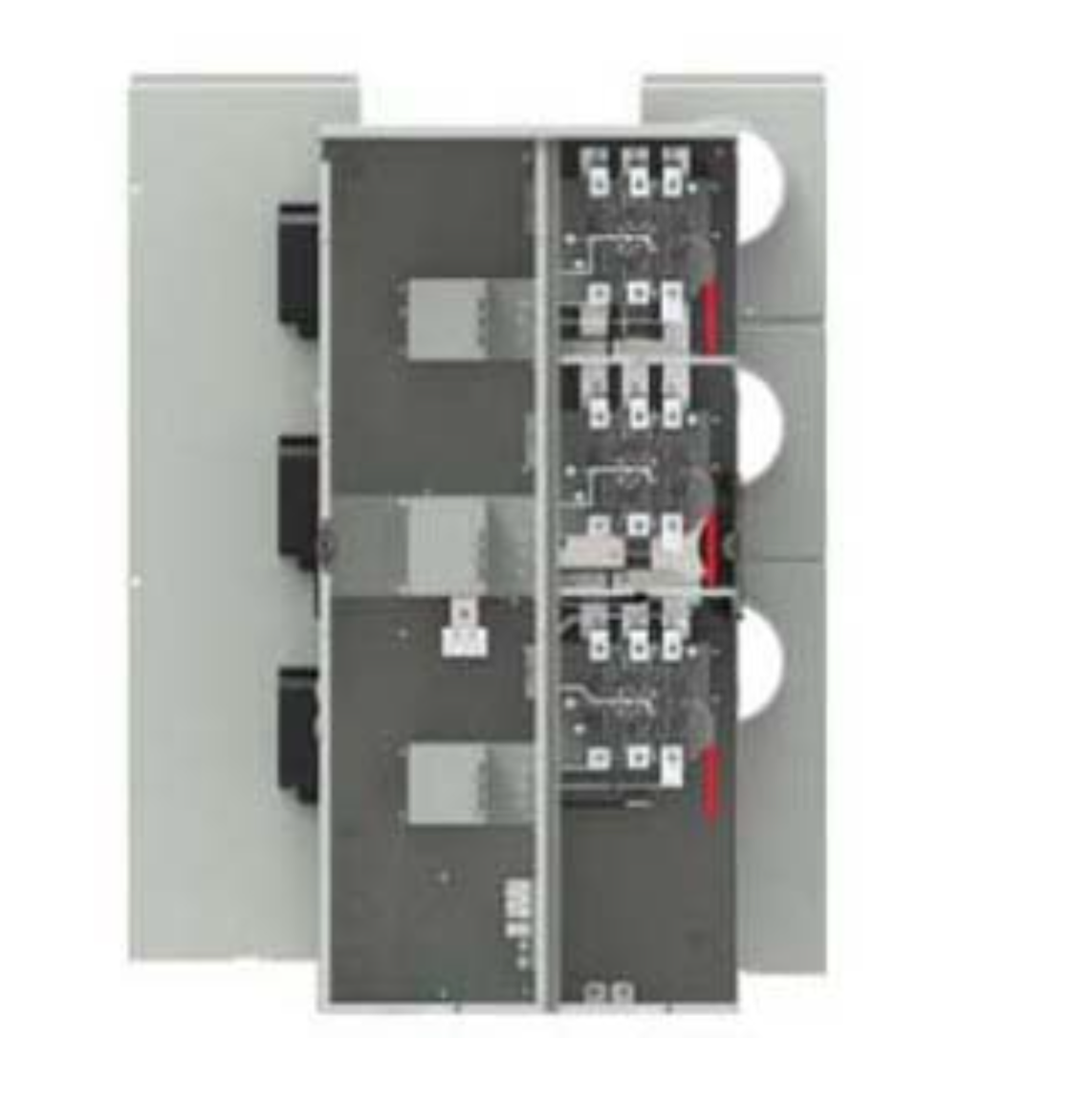 Meter Breaker Stack Lever Bypass Meter Stack, 3-Phase 4-Wire Incoming and Outgoing, 3 mete ...