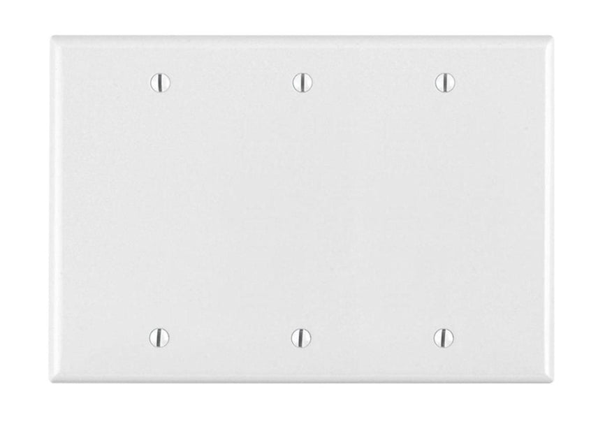 3-Gang Blank Wall Plate