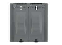 2-Gang Weatherproof Device Cover, Two GFCI