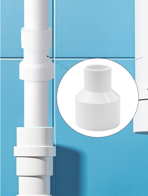 Plumbing PVC Reducing Coupling Sch. White