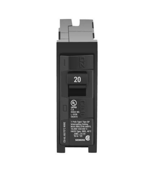 Siemens 1 Pole Breaker - BR-Q Series