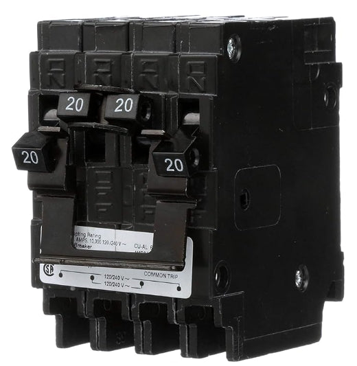 Siemens 2P-20A 20A Quadplex Circuit Breaker Non-Circuit Limiting