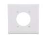Eaton Wallplate Single Receptacle w/ 2.15" Hole, MID, WH