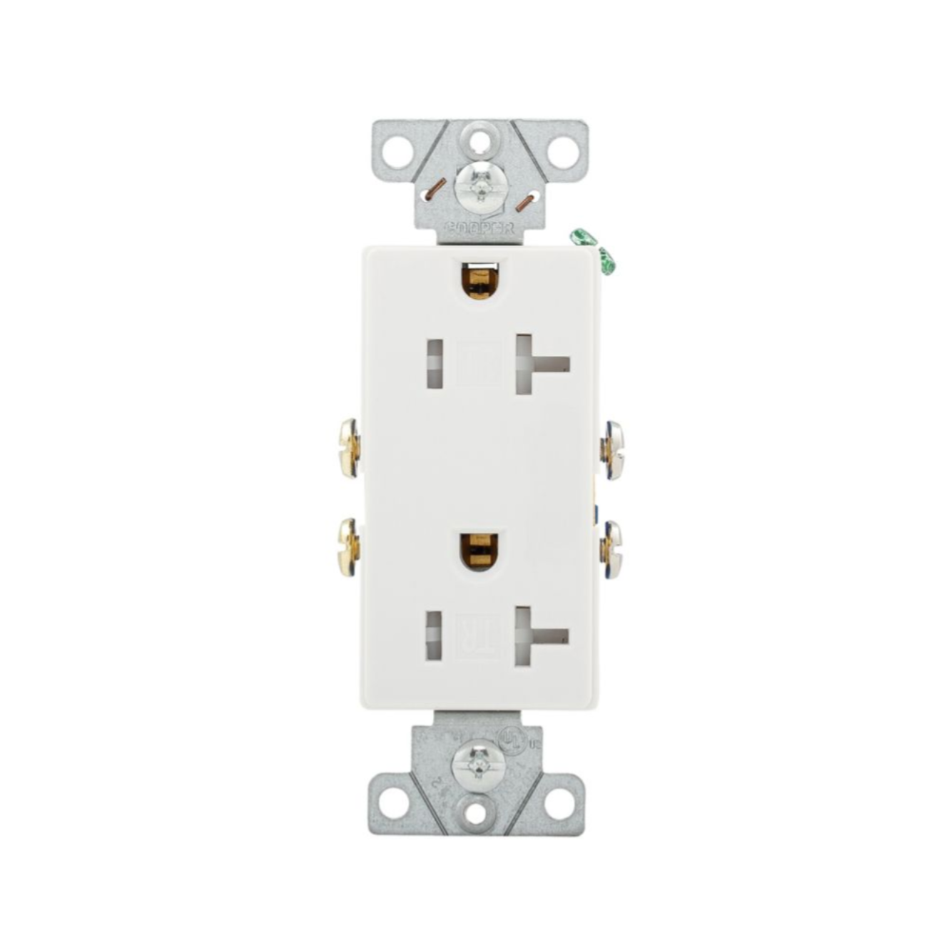 Eaton Decora Duplex Receptacle TR WH 1107/1307