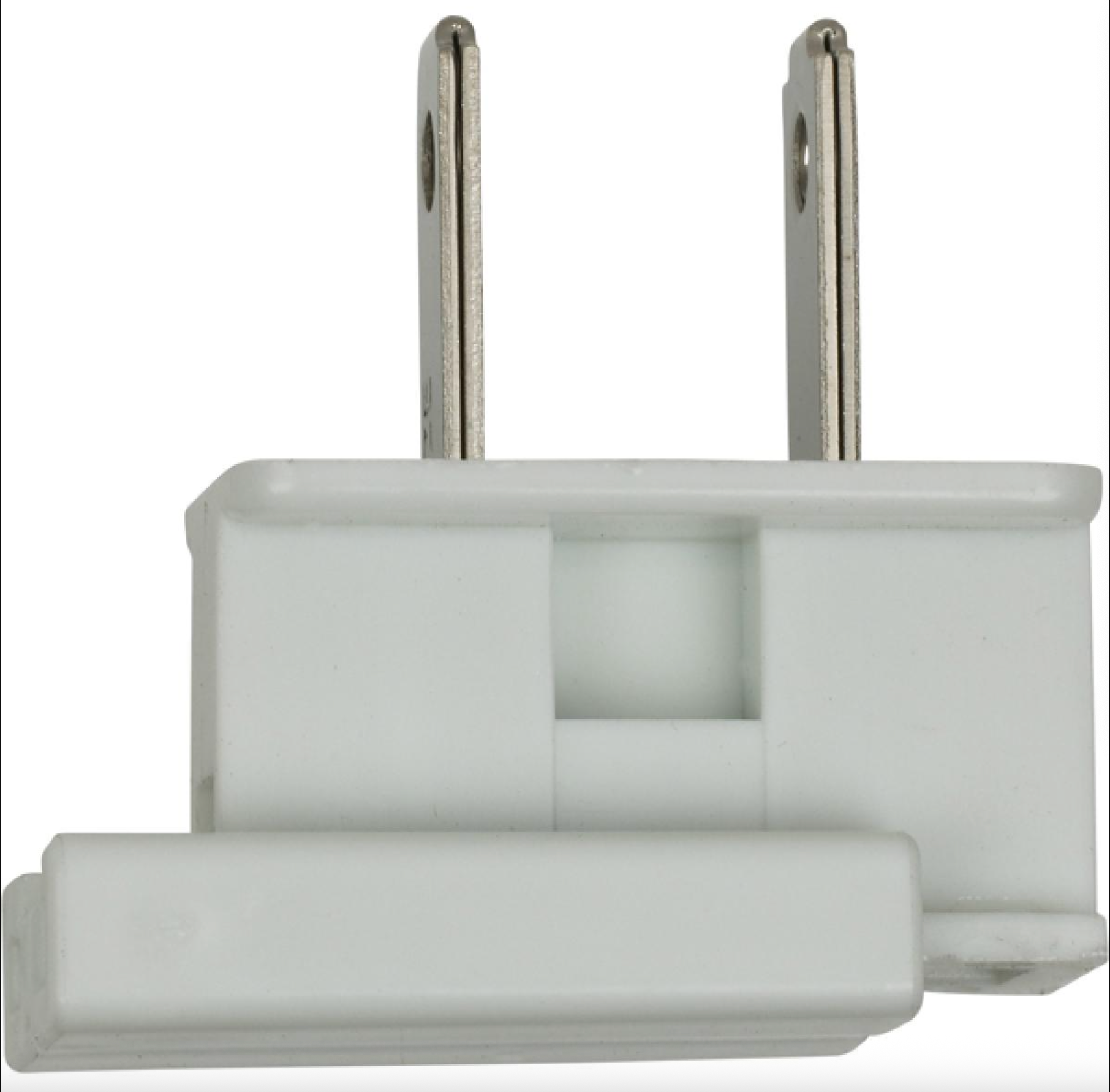 White Slide On Plug 18/2 SPT2