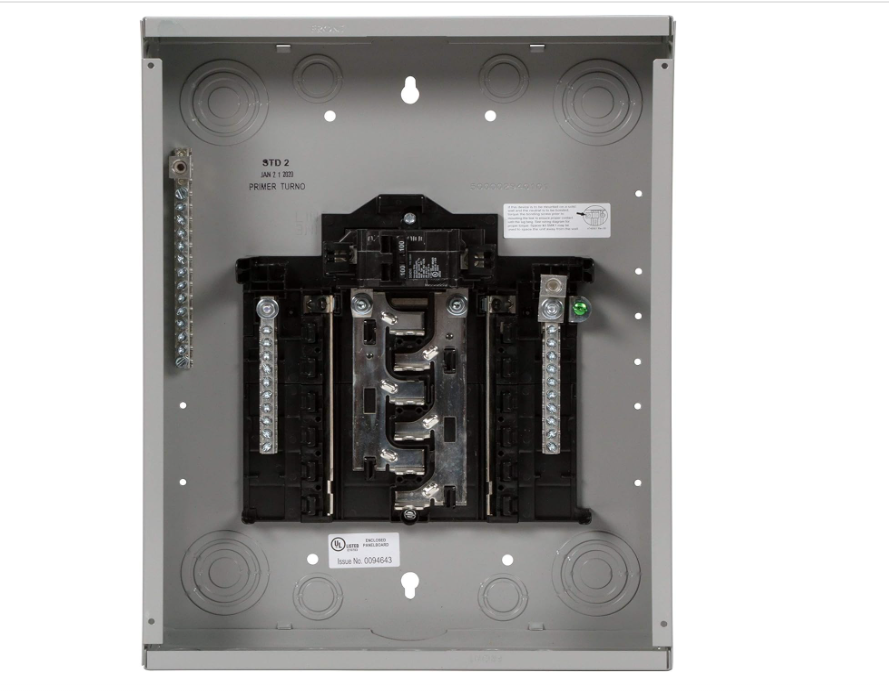 Siemens 12 Space/ 24 Circuit 100A 1PH Main Lug Load Center Flush w/ Factory Ground Bar