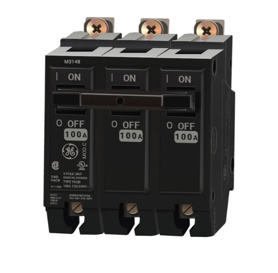 GE - THQB31200 Breaker 100A 3P Bolt-On