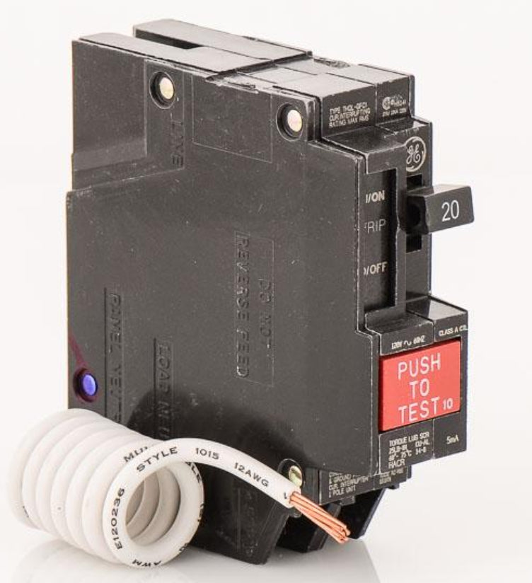 GE Arc/GFCI Fault Breaker 20Amp 1-Pole - THQL1120AF/GF