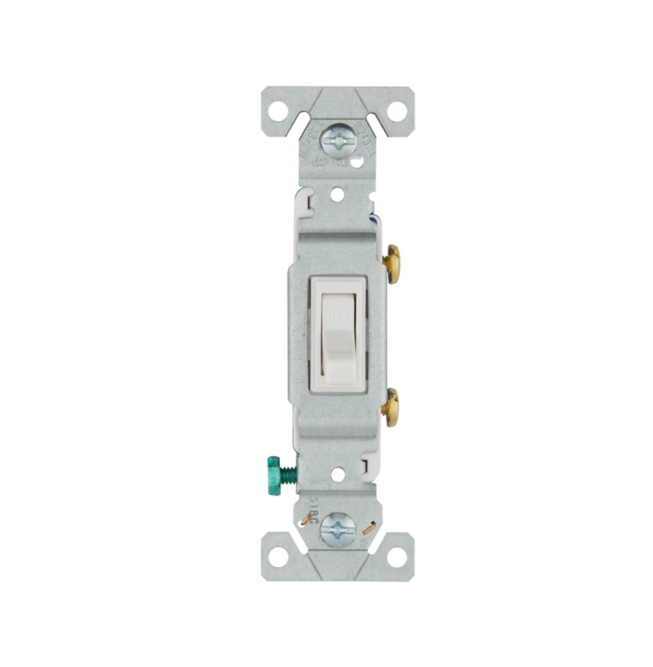 Eaton 15A Toggle Switch Single-Pole, White - ETN- 1301-9W – QB Electrical
