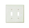 Eaton Toggle Wallplate MID Poly WH