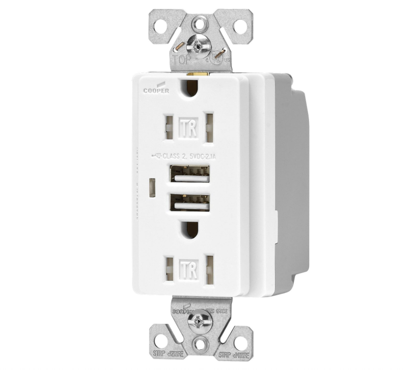 2 USB & Dup. Receptacle TR - TR7745