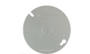 4"Round cover with 1/2"KO, flat