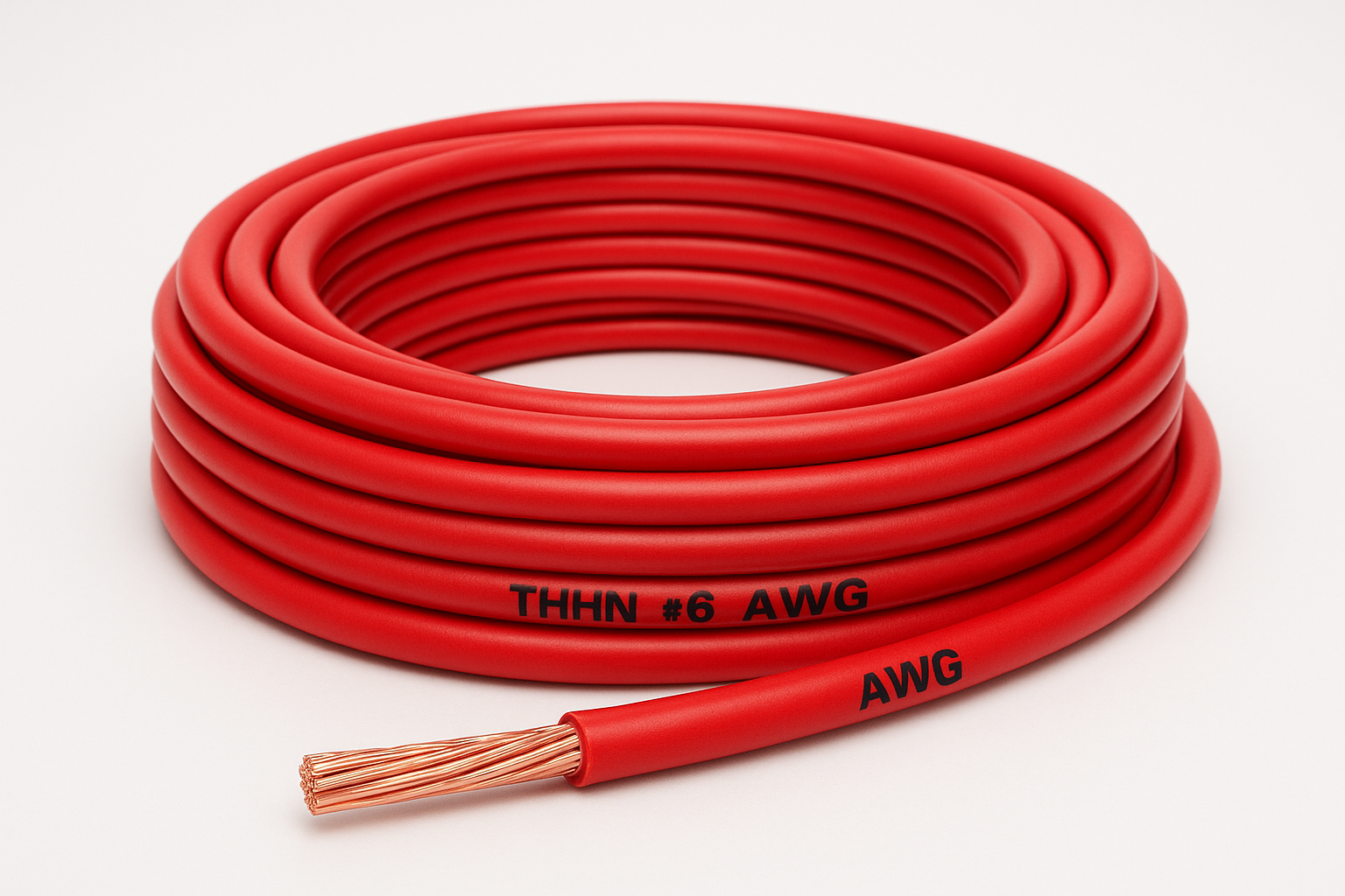 Red #6 THHN Wire Stranded